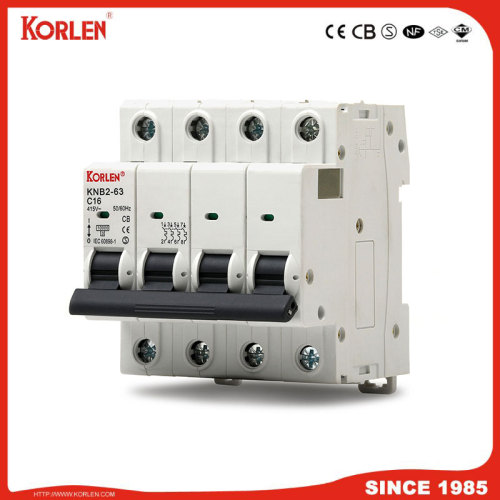 MCB KNB2-63 with 10KA high breaking capacity