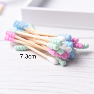 100Pcs/lot Cosmetic Cotton Swab Stick Double Head Ended Clean Cotton Buds Ear Clean Tools For Children Adult