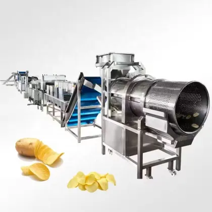 Industrial French Fries Machine for Burger King - Continuous Conveyor Belt Deep Fryer