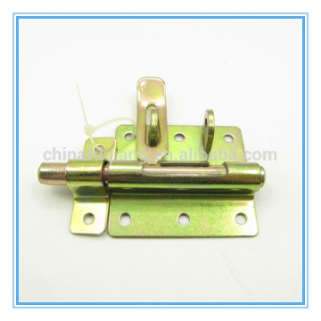 Yellow zinc plated lock tower bolt