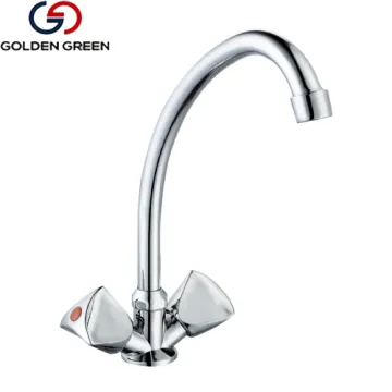 Zinc Hose Bibcock with 2 Handles & Hose Tap