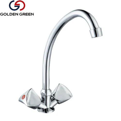Zinc Hose Bibcock with 2 Handles & Hose Tap
