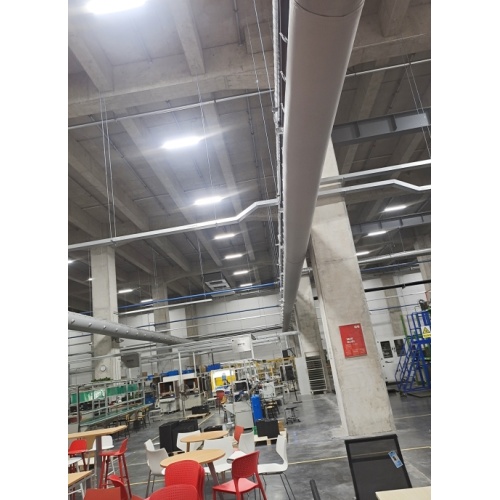 Fabric Air Duct Applied in Suzhou Workshop