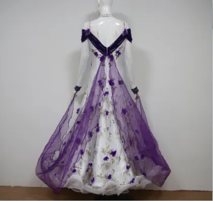 Purple ballroom dresses girls
