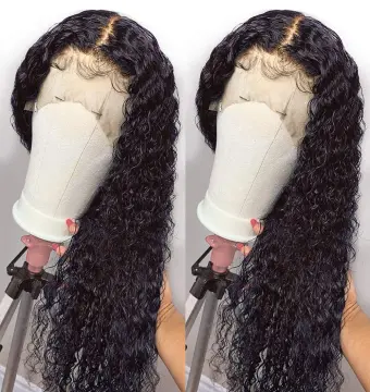 Factory Virgin Indian Water Wave Lace Front Wigs 10A Glueless HD Full Lace Transparent Human Hair Wig With Baby Hair