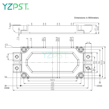 Low inductance module structure 1200V 400A IGBT Power Module