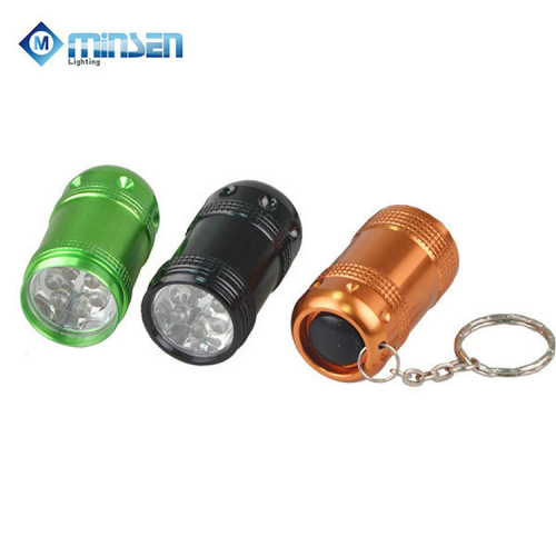 6 LED Key chain light aluminium promotonal LED keychain flashlight