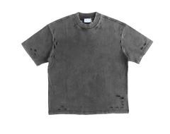 Terry Oversized Distressed Rip Tshirt Men