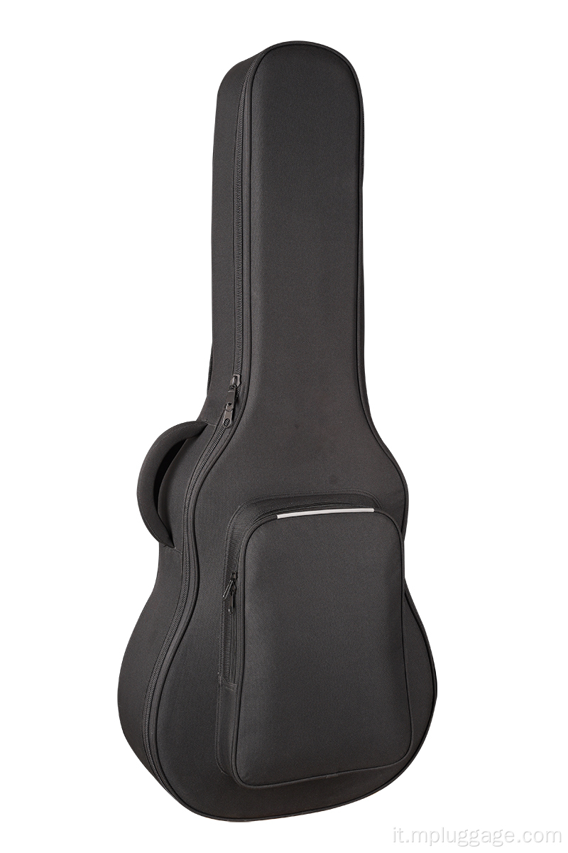 Semplice borsa per la musica per chitarra nera