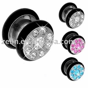 Magnetic UFO Jeweled Fake Plug