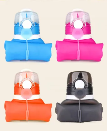 Bicycle Accessories Manufacturer 750ml BPA Free Collapsible Water Bottles In Bulk