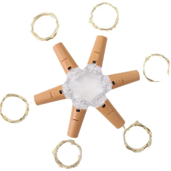 Colorful Diamond Wine Bottle LED Lights for Festive Atmosphere