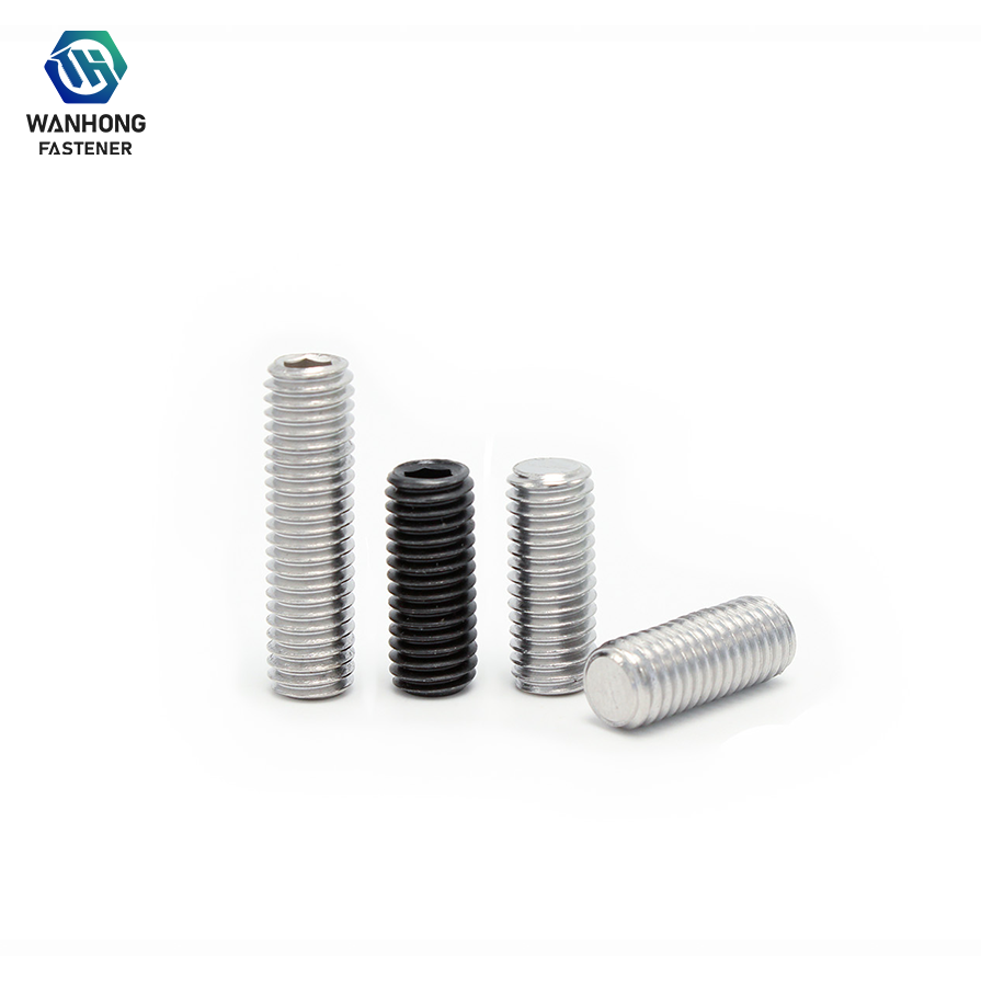 Vis de serrage à tête hexagonale robustes avec extrémités plates