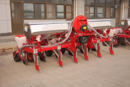 Agro air-suction precision 6 row seeders with fertilizer