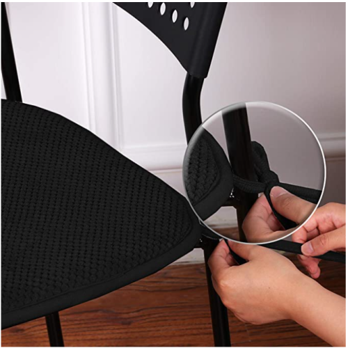 Comfort Memory Foam Chair Seat Cushion, Black