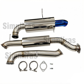 Komplette 3,5-Zoll-Auspuffanlage des Mazda RX-7, Baujahr 92–02
