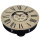 Round Retro Wooden Pendulum Gear Wall Clock