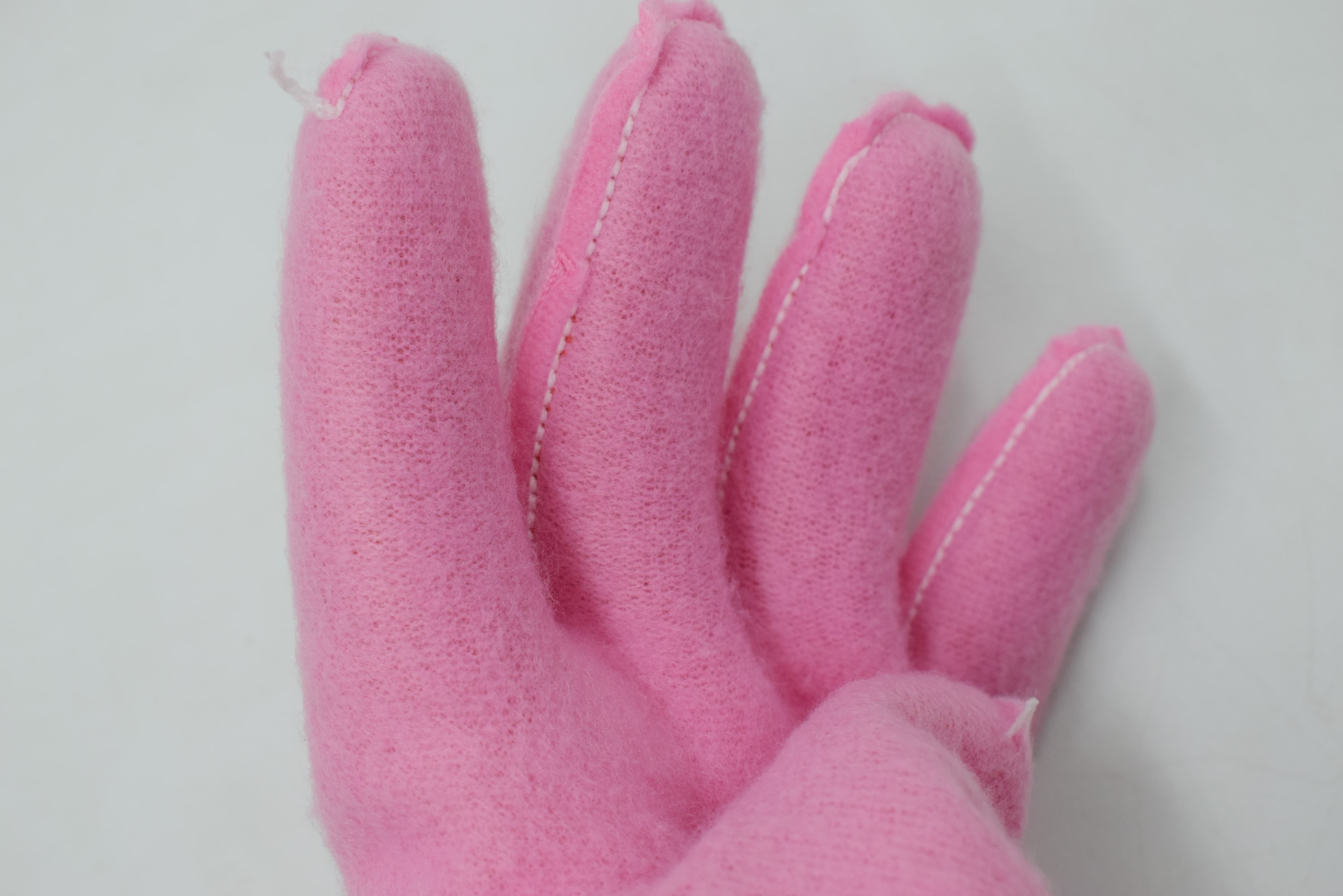 Warm household gloves with pu fleece lining