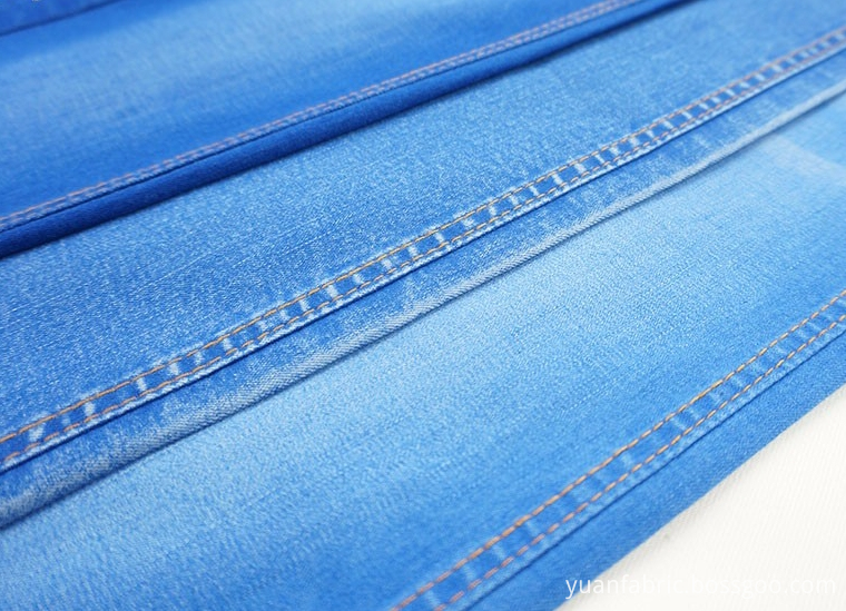 106wholesale Mercerized Warp Slub Denim For Woven Jeans