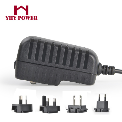 Utbytbar plug 9v 1A Power Adapter