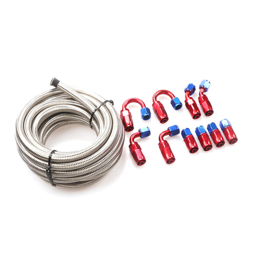 5m 6m AN6 Stainless steel braided fuel pipe