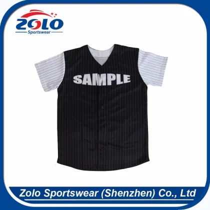 Popular and the newest custom shenzhen baseball uniform