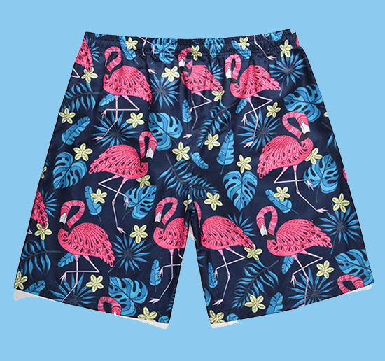 Cool men's beach pants with print