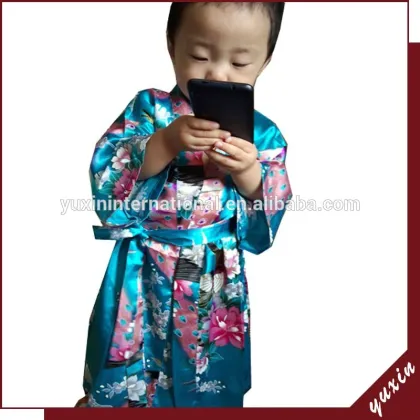 Chinese silk children kids robe, silk girl's cheongsam CR004