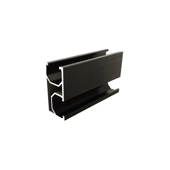 Black Aluminum Roof Rail System for Pitched Tile Roofs - Solar Mounting Brackets & Racking