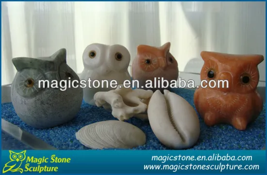 stone owl garden sculptures