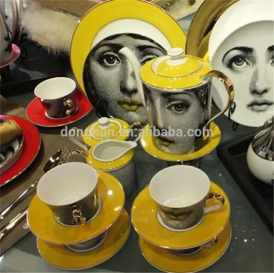 factory printing custom Factory Tea Set,