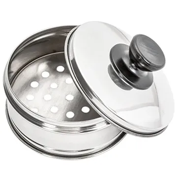 High-Quality Stainless Steel Dim Sum Steamer with Cover