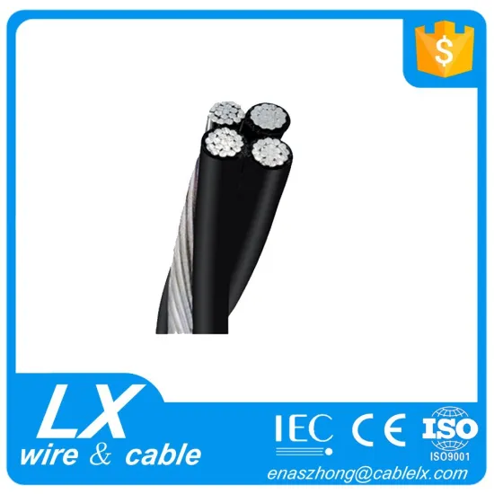 Aluminum conductor Durable High quality 0.6/1Kv PE insulation Aerial bundled cable/ABC cable