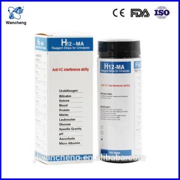 Urine Test Strip, 12 parameters, microalbumin, urine reagents strip