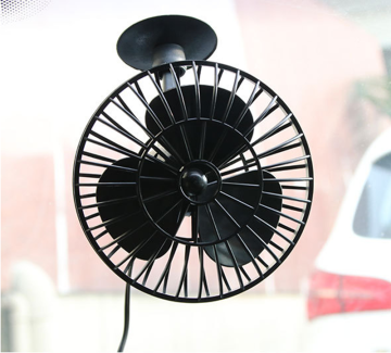 12V DC Air Cooling Adjustable Removable Suction Cup Car Fan