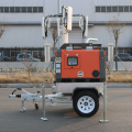 Kubota Light Tower Generator Hydraulic telescopic mast mobile light tower Factory