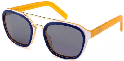 C2 Acetate Sunglasses Dark Blue、White、Orange