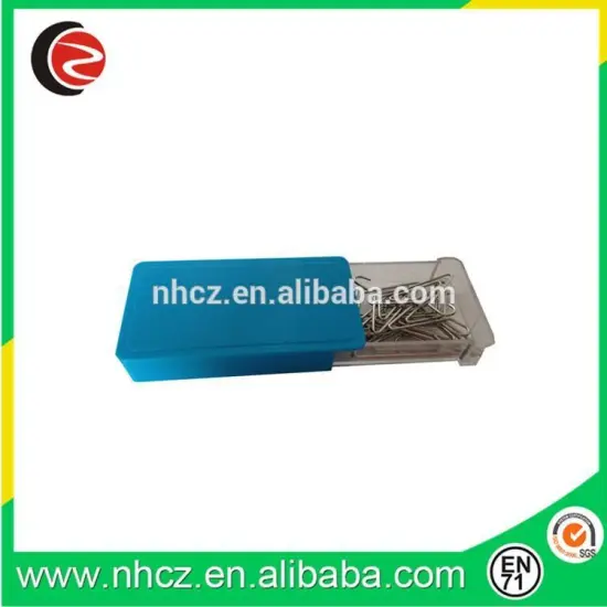 Hanger Paper Clips metal clip in Plastic Push Box