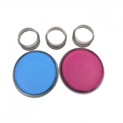 Water based world flag face painting