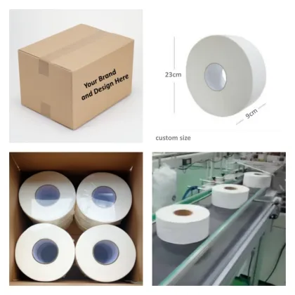 Custom Branded Jumbo Toilet Paper 9cmx300meters