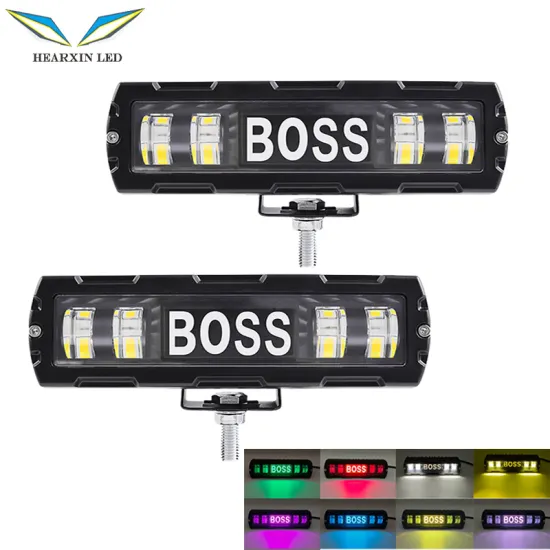 7 Inch Waterproof LED Work Light Bar for 12V-24V Offroad Vehicles (Motorcycle, 4X4, ATV, SUV, Truck, Tractor)