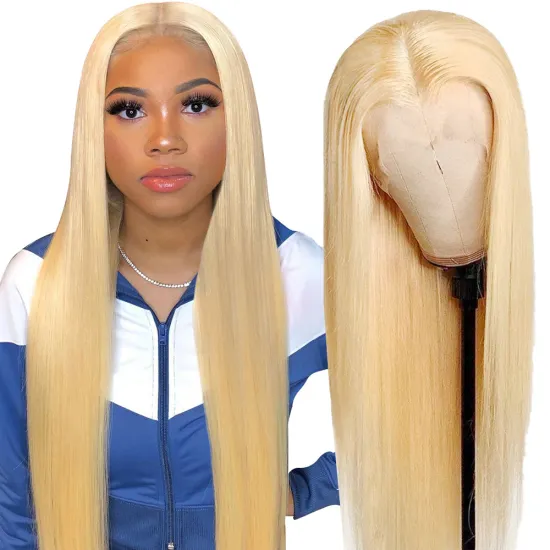 Transparent Frontal 613Blonde HD Human Hair Lace Front Wigs,100% Virgin Human Hair Wig,Lace Closure Brazilian Hair Wig Vendor