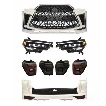 Top Quality PP Plastic Car Bumpers for Toyota 4Runner 2010-2020 - Convert to Lexus Body Kit with Headlights and Taillights