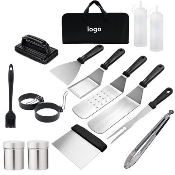 Factory Hot Sale Barbecue Accessories Set BBQ Tools Kit Stainless Steel Shovel Tong Dough Spatula Forks Set