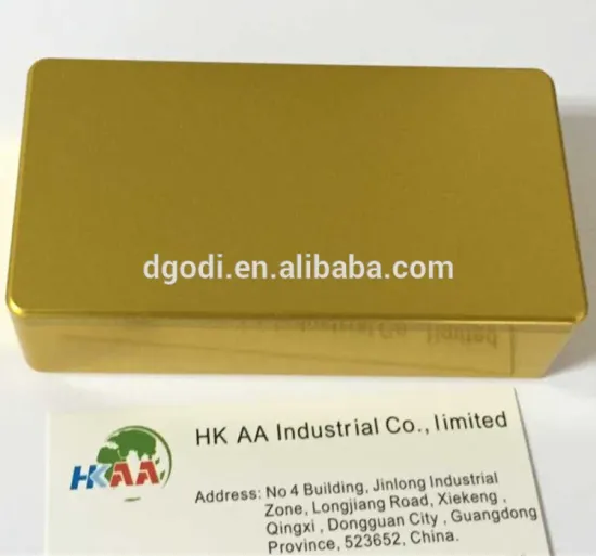 High quality OEM production custom Gold-plated box