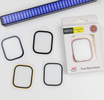 2,5D Vollkleber klarer 9H -Bildschirmschutz für iWatch 49 mm - Neues 2 Farben Watchglas Temperiertes Glas