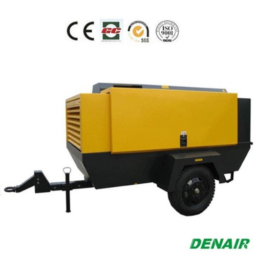 Oil-injection diesel rotary portable compressor