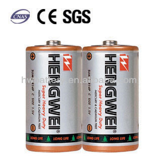 SHRINK PACK-EXTRA HEAVY DUTY R14 C SIZE BATTERY