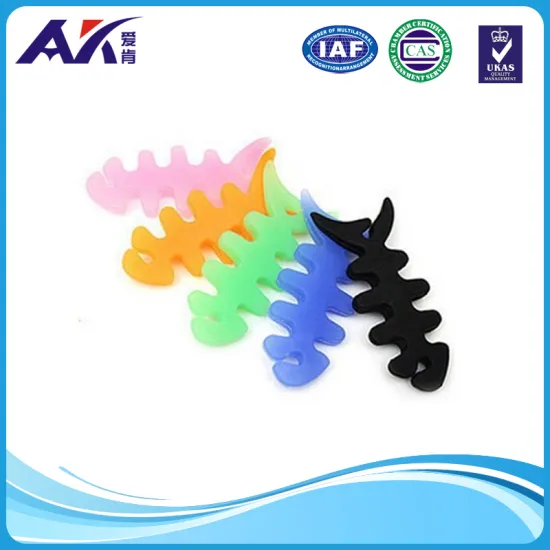 Cable Clip Colorful Fish Shape Desktop Wire Cord Cable Clip Management Cable Organizer