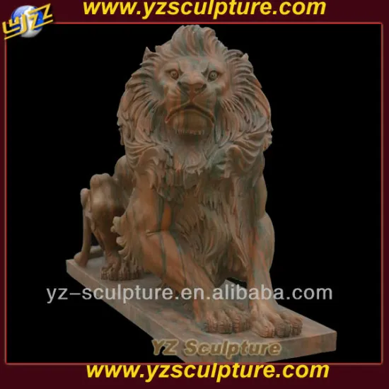 outdoor large lion animal sculpture